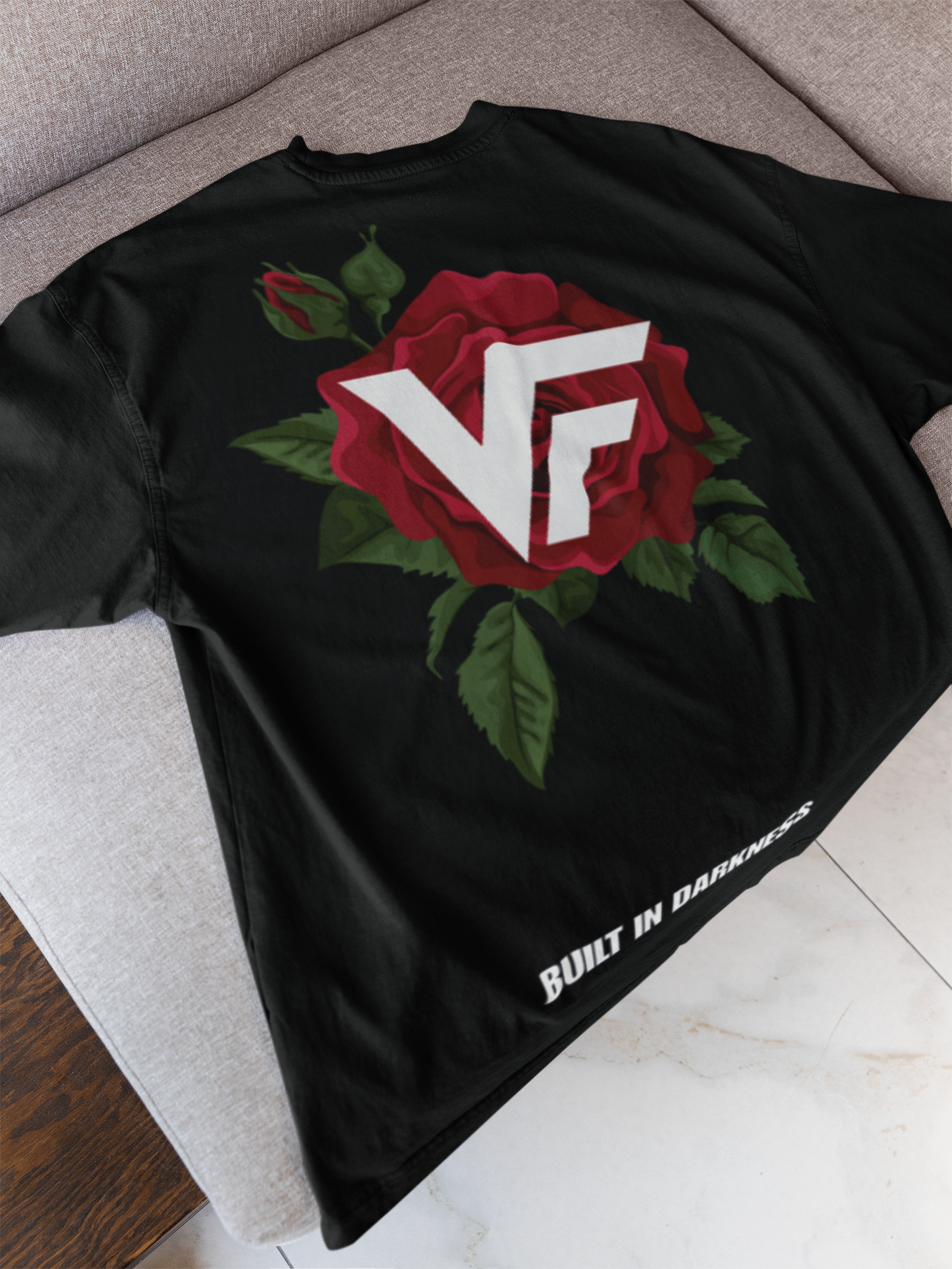 VANTAFIT Rose Oversized Heavy Weight Tee