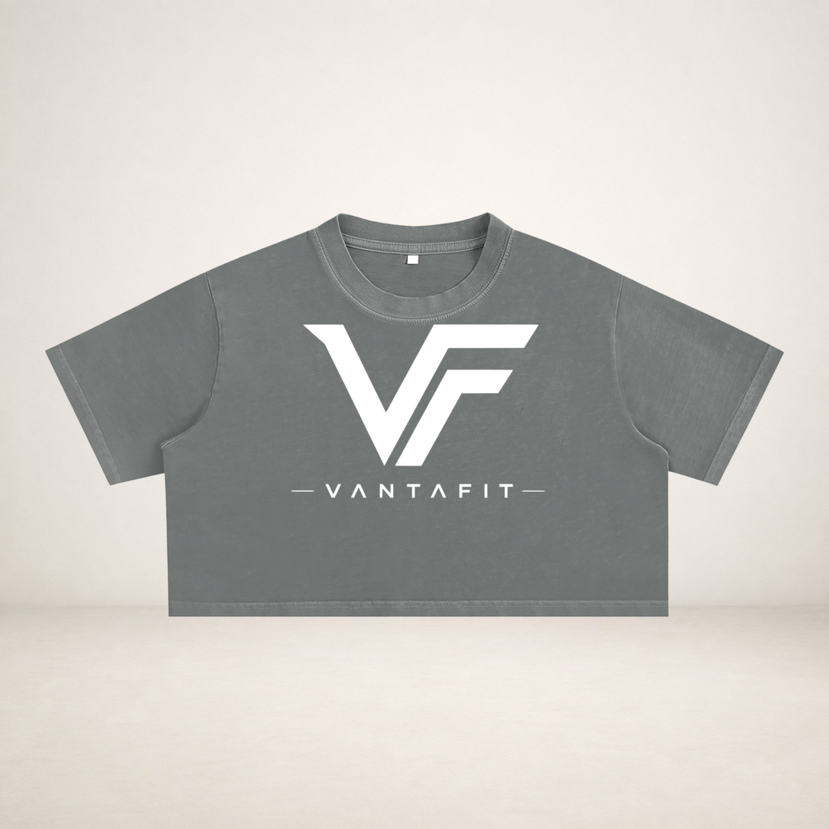 VANTAFIT Snow Wash Crop Tee