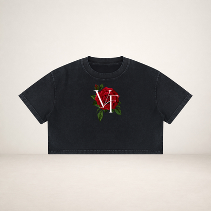 VANTAFIT Rose Crop T-Shirt