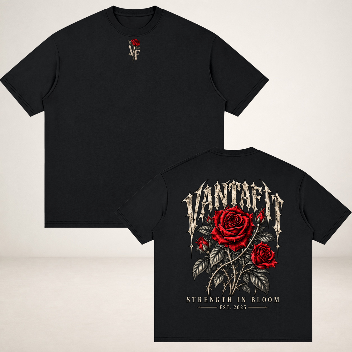 VANTAFIT Strength in Bloom Oversized Tee