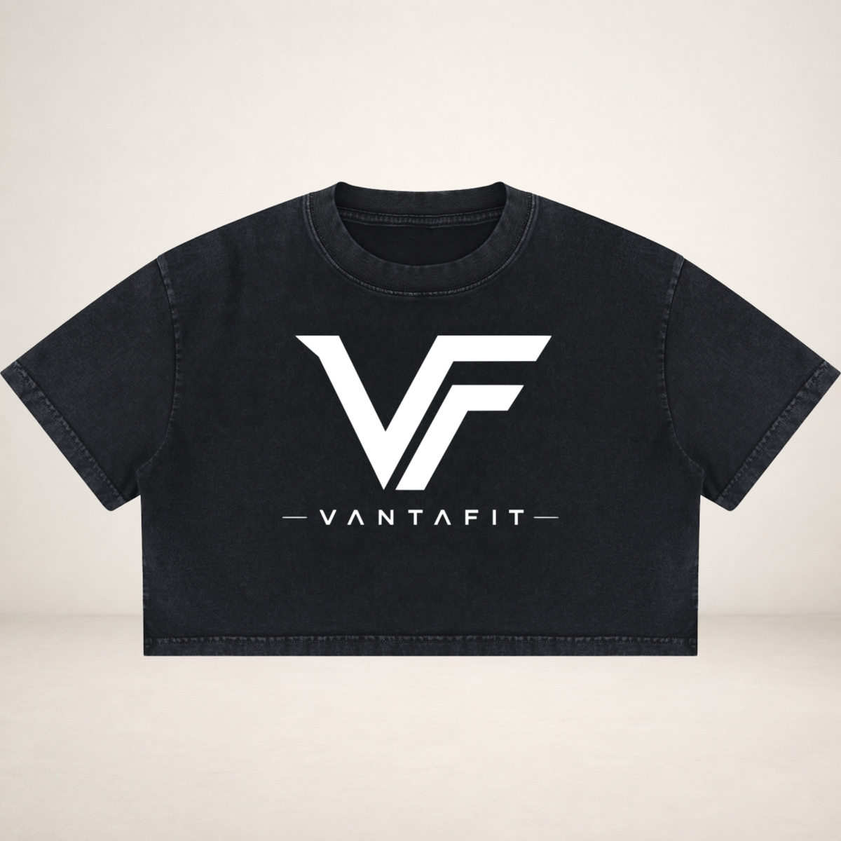 VANTAFIT Mineral Wash Crop Tee