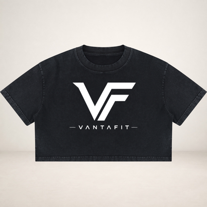 VANTAFIT Mineral Wash Crop Tee