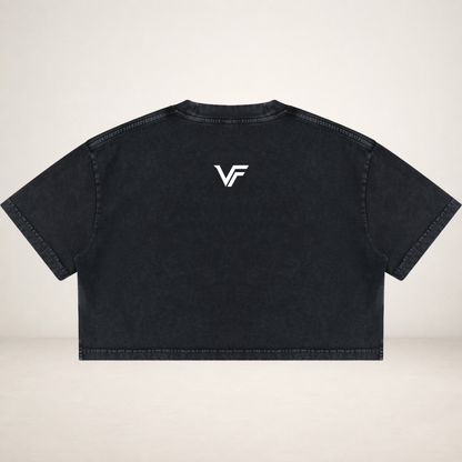 VANTAFIT Mineral Wash Crop Tee