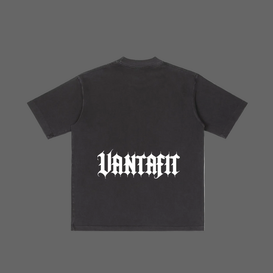 Vintage Wash Vantafit Gothic Drop Shoulder T-shirt