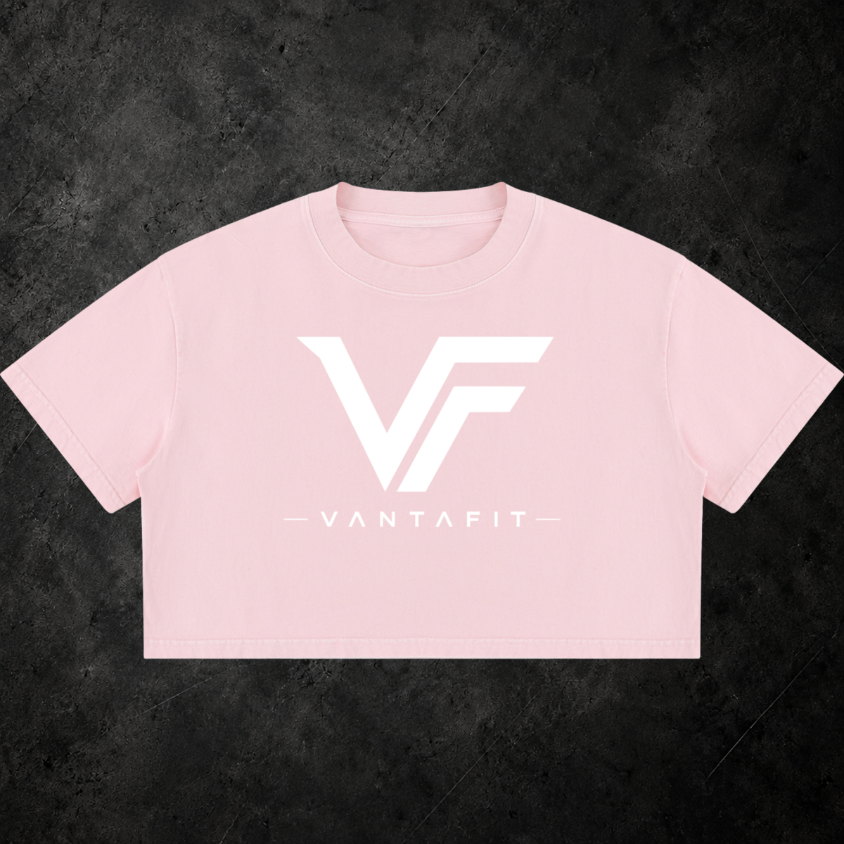 VANTAFIT Mineral Wash Crop Tee