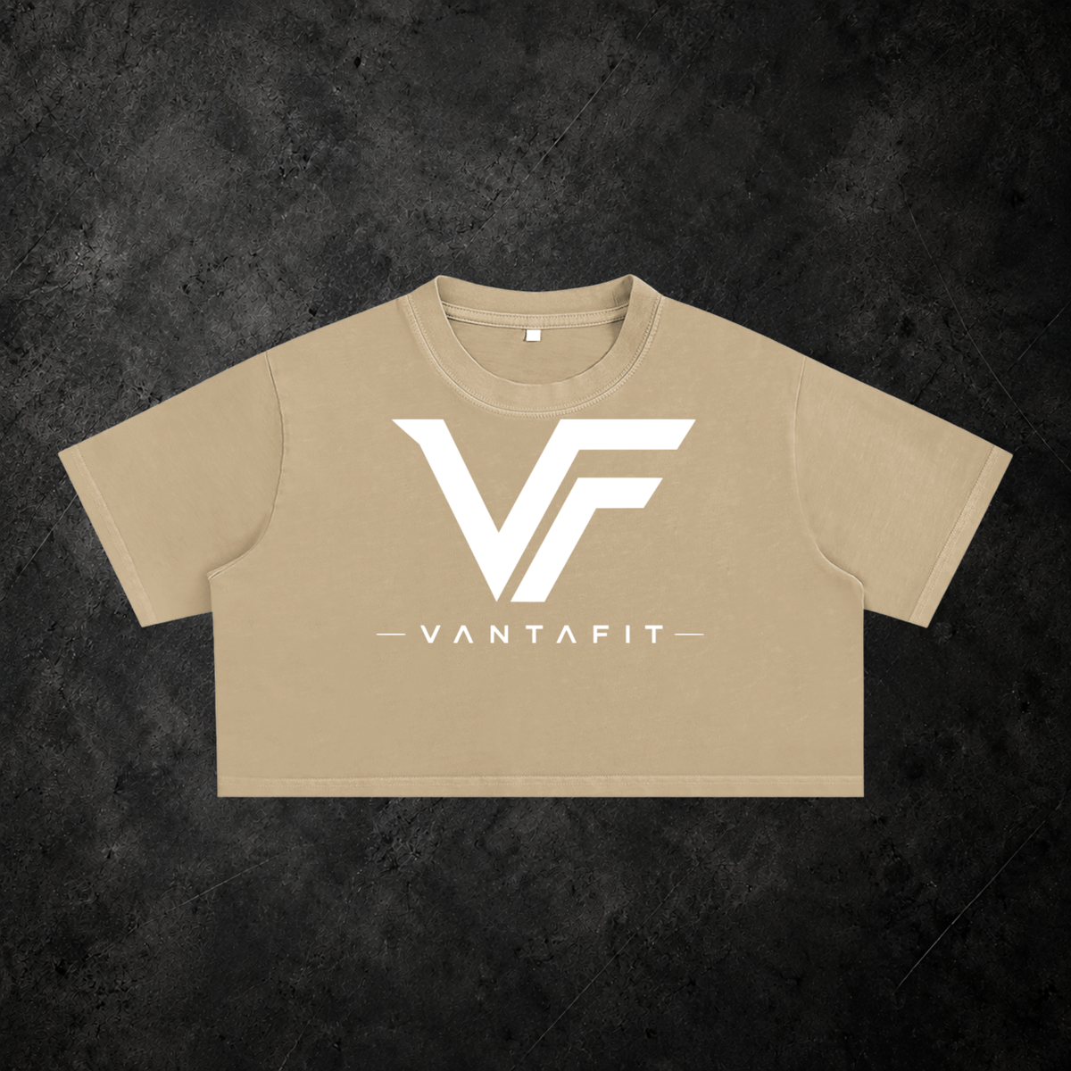 VANTAFIT Snow Wash Crop Tee