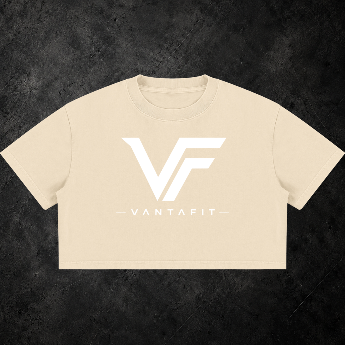 VANTAFIT Mineral Wash Crop Tee