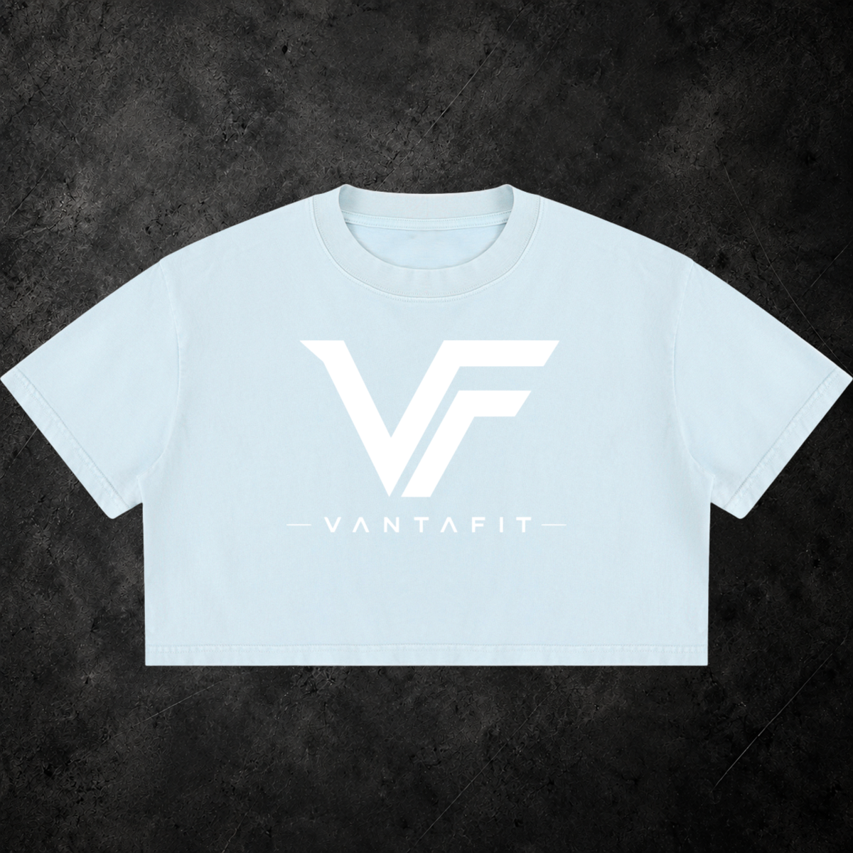 VANTAFIT Mineral Wash Crop Tee
