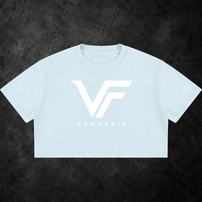 VANTAFIT Mineral Wash Crop Tee