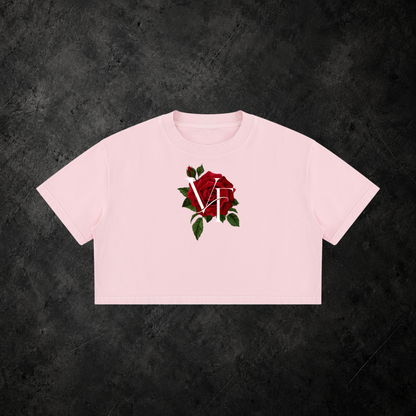 VANTAFIT Rose Crop T-Shirt