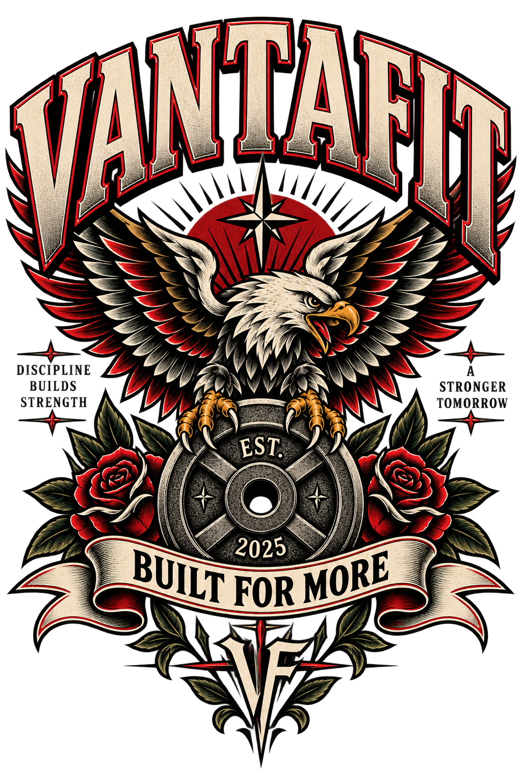 VANTAFIT American Built For More Tee