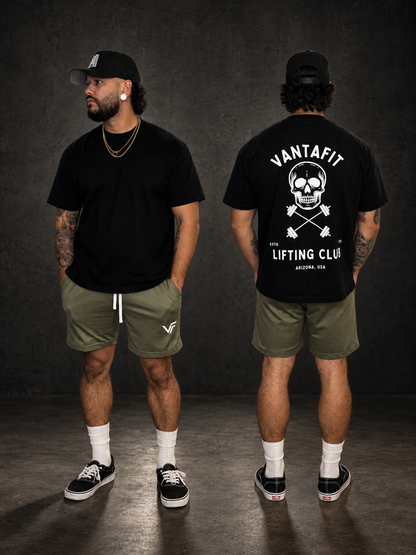 Vantafit Skull and Cross-Barbells Tee