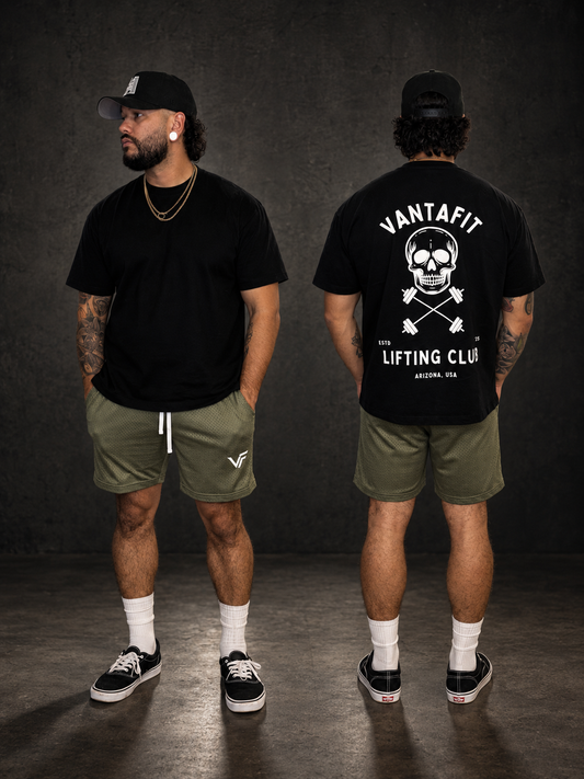 Vantafit Skull and Cross-Barbells Tee
