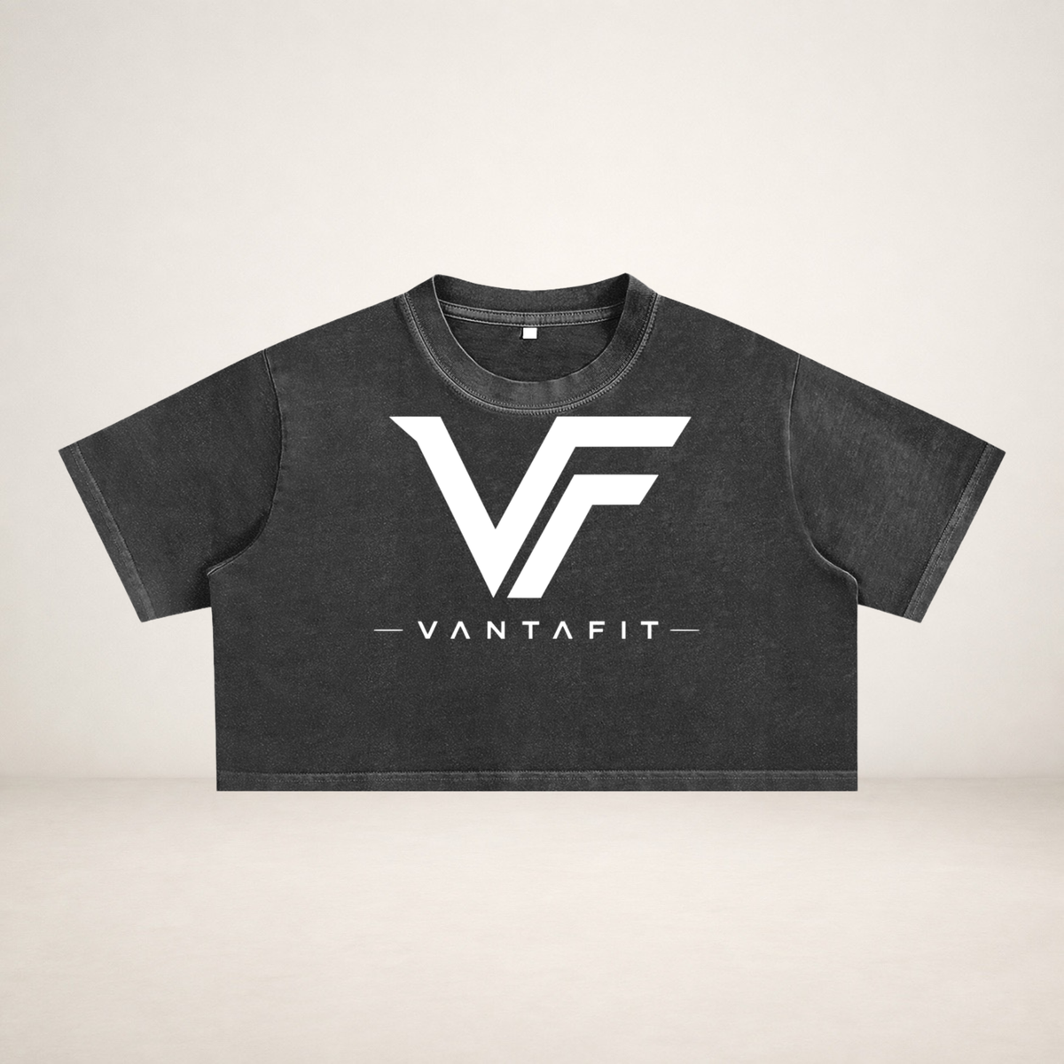 VANTAFIT Snow Wash Crop Tee